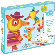 Coffret peinture La famille Renard 3 personnages de - Djeco