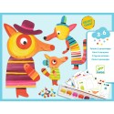 Coffret peinture La famille Renard 3 personnages de - Djeco