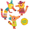 Coffret peinture La famille Renard 3 personnages de - Djeco