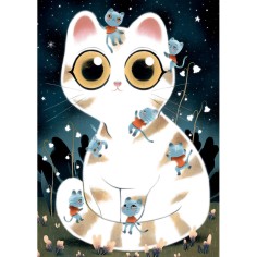 Wizzy Puzzle - Chats Câlins - 50 Pièces - Djeco 2