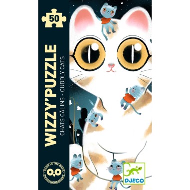 Wizzy Puzzle - Chats Câlins - 50 Pièces - Jeux enfants - Djeco