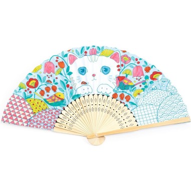 Eventail à colorier Koneko - Do it Yourself - Djeco Eventail à colorier Koneko - Do it Yourself - Djeco