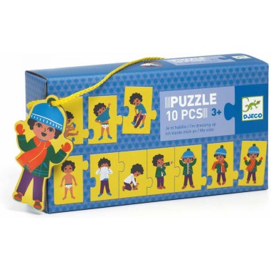 Puzzle frise Je m'habille de dès 3 ans - Djeco Puzzle frise Je m'habille de dès 3 ans - Djeco