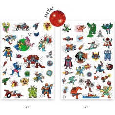 Tatouages Heroes vs Villains pour les enfants de - Djeco 2