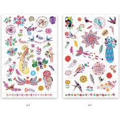 Tatouages Plume Color pour les enfants de - Djeco 2
