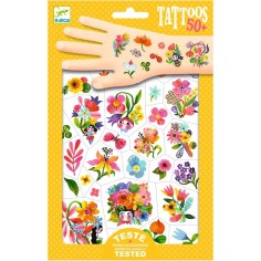 Tatouages fleurs Aqua Flor pour les enfants de - Djeco