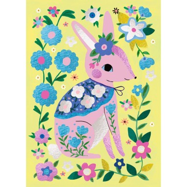 Animaux à décorer avec feuilles métallisées - Djeco Animaux à décorer avec feuilles métallisées - Djeco