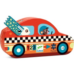 Puzzle - Le Bolide - 16 Pièces - Djeco