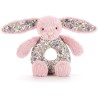 Hochet lapin rose blossom tulip bunny grabber - Jellycat