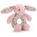 Hochet lapin rose blossom tulip bunny grabber - Jellycat