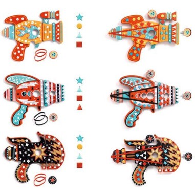 Lanceurs de jetons à décorer Kosmik - Do it Yourself - Djeco Lanceurs de jetons à décorer Kosmik - Do it Yourself - Djeco