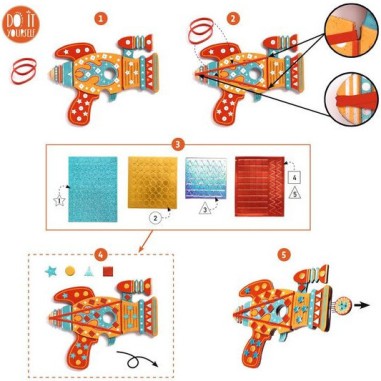 Lanceurs de jetons à décorer Kosmik - Do it Yourself - Djeco Lanceurs de jetons à décorer Kosmik - Do it Yourself - Djeco