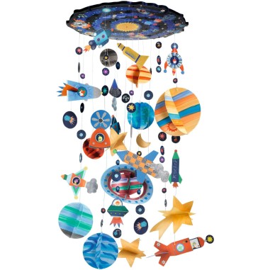Suspension décorative à peindre Système solaire - Do it Yourself - Djeco Suspension décorative à peindre Système solaire - Do it Yourself - Djeco