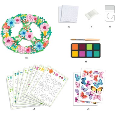 Suspension décorative à peindre Springtime - Do it Yourself - Djeco Suspension décorative à peindre Springtime - Do it Yourself - Djeco