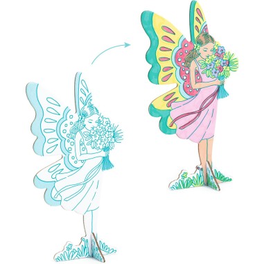 Colorie assemble et joue Diy Monde enchanté - Djeco