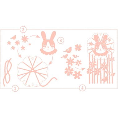 Attrape-rêve à créer Rêveuse - Do it Yourself - Djeco Attrape-rêve à créer Rêveuse - Do it Yourself - Djeco