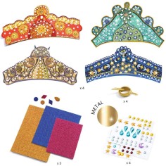 Enchanteresses Diadèmes mosaïques à décorer Do it Yourself - Djeco 2