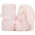 Doudou Couverture Lapin Rose Bashful - Jellycat