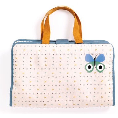 Pomea - Le soin - Sac à  langer Blue Fly - Djeco Pomea - Le soin - Sac à  langer Blue Fly - Djeco