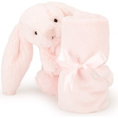 Doudou Couverture Lapin Rose Bashful - Jellycat 2