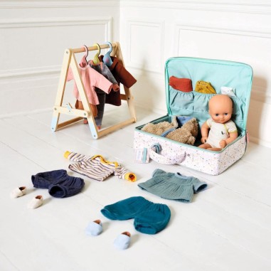 Pomea - Le rangement - Portant vêtements, 3 cintres - Djeco Pomea - Le rangement - Portant vêtements, 3 cintres - Djeco
