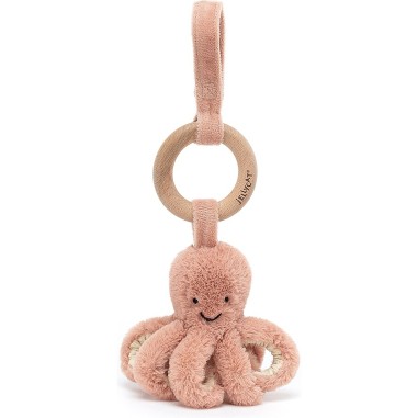 Anneau en bois Odell Pieuvre Rose Octopus - Jellycat