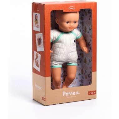 Pomea - Poupées à  habiller - Baby Green - Djeco Pomea - Poupées à  habiller - Baby Green - Djeco