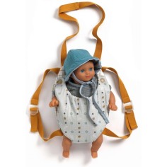 Pomea porte bébé Blue Gray pour poupée 30 à 34 cm - Djeco 2