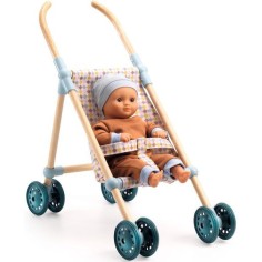 Pomea - La promenade - Poussette Bois - 44 cm - Djeco