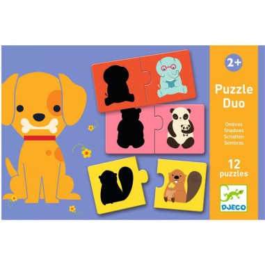 Puzzle duo-trio Ombres de pour les petits - Djeco Puzzle duo-trio Ombres de pour les petits - Djeco