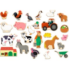 Farmix, pieces aimantees sur le theme de la ferme - Djeco 2