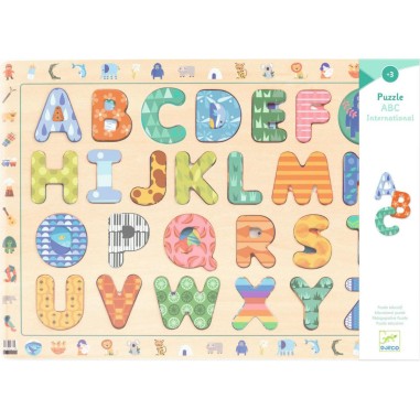 Puzzle - Abc International - 24pcs - Djeco Puzzle - Abc International - 24pcs - Djeco