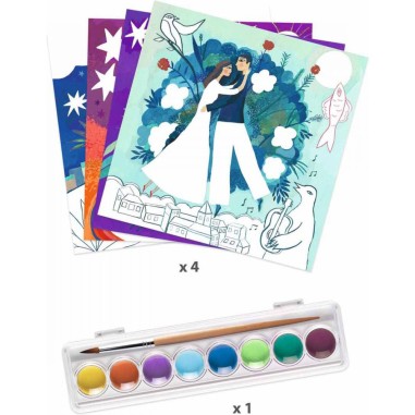 Atelier gouaches En rêve - Inspired by Djeco Atelier gouaches En rêve - Inspired by Djeco