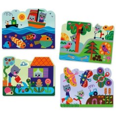 Coloriages Pour Les Petits - Caché Dans Le Jardin - Djeco 2