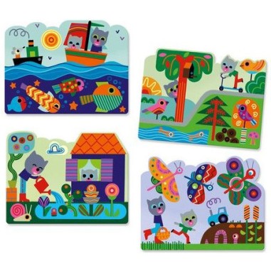 Coloriages Pour Les Petits - Caché Dans Le Jardin - Djeco Coloriages Pour Les Petits - Caché Dans Le Jardin - Djeco