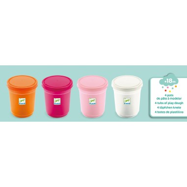 4 pots de pâte à modeler sweet - loisirs créatifs - Djeco