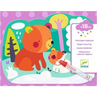 Coloriages Pour Les Petits - Caché Dans Les Bois - Djeco Coloriages Pour Les Petits - Caché Dans Les Bois - Djeco