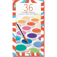 Les Couleurs - Pour Les Grands - 36 Pastilles De Gouaches - Djeco