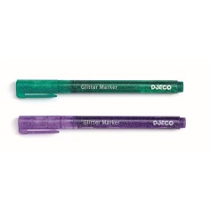 Les Couleurs - 6 Marqueurs Paillettes - Djeco 2
