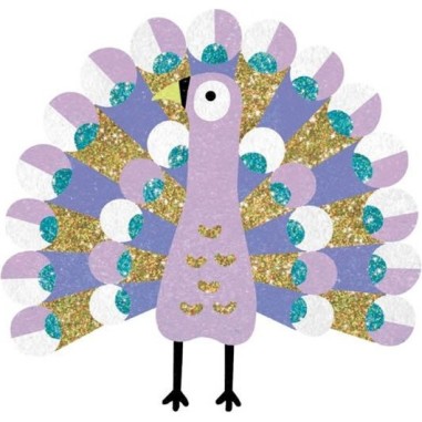 Sables colorés avec paillettes éblouissants oiseaux - Art au numéro - Djeco Sables colorés avec paillettes éblouissants oiseaux - Art au numéro - Djeco