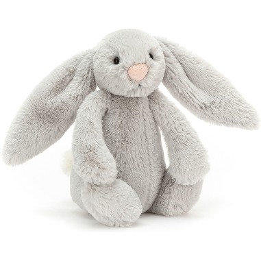 Peluche Lapin Gris/Silver Bashful - 18 cm - Jellycat