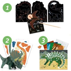 6 Activités créatives - Le monde des dinosaures - Djeco 2