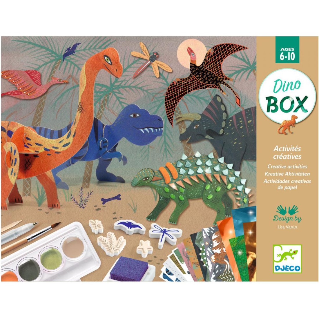SES Creative - J'apprends les dinosaures - Jeu créatif - SES - A partir de 3  ans - Jeux d'adresse - Rue du Commerce