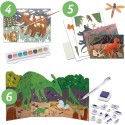6 Activités créatives - Le monde des dinosaures - Djeco 6 Activités créatives - Le monde des dinosaures - Djeco