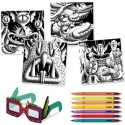 Funny Freaks - Coloriage avec effets 3D - Djeco