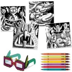 Funny Freaks - Coloriage avec effets 3D - Djeco 2