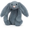 Peluche Bashful Dusky Blue Bunny Small - l : 9 cm x H: 18 cm - BASS6DUSKB - Jellycat