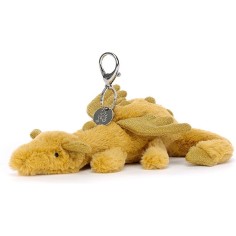 Peluche Porte clés Dragon doré - Golden Bag Charm - Jellycat