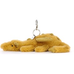 Peluche Porte clés Dragon doré - Golden Bag Charm - Jellycat 2