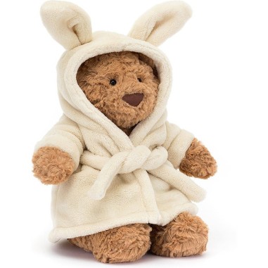 Peluche Peignoir Ours Bartholomew - Bear Bathrobe 26 cm - Jellycat